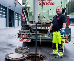 Dichtheitsprüfung am Kanalhausanschluss in Landshut